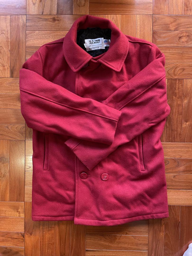 Scott U.S. 740N PEA JACKET サイズ40 赤 ウール製