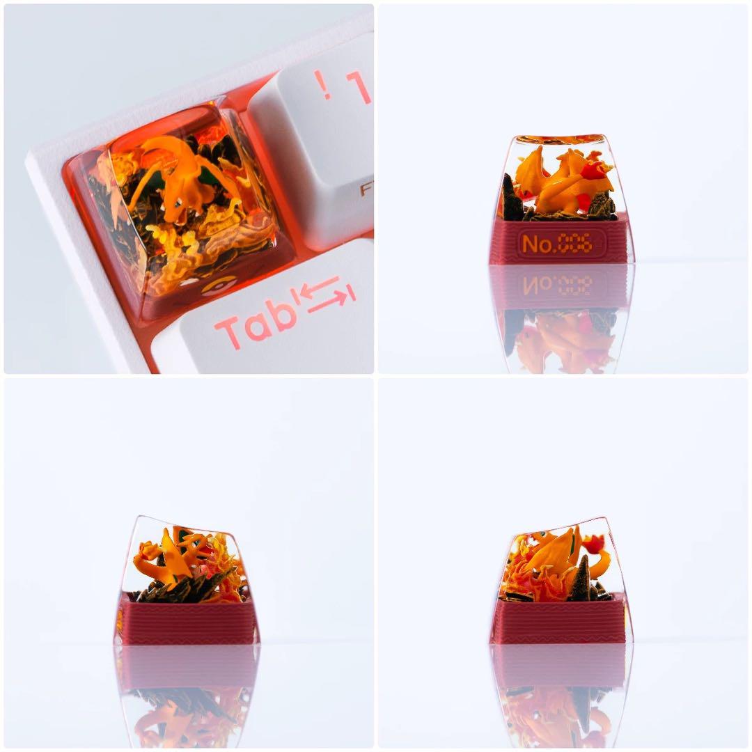 ポケモン リザードン樹脂キーキャップ