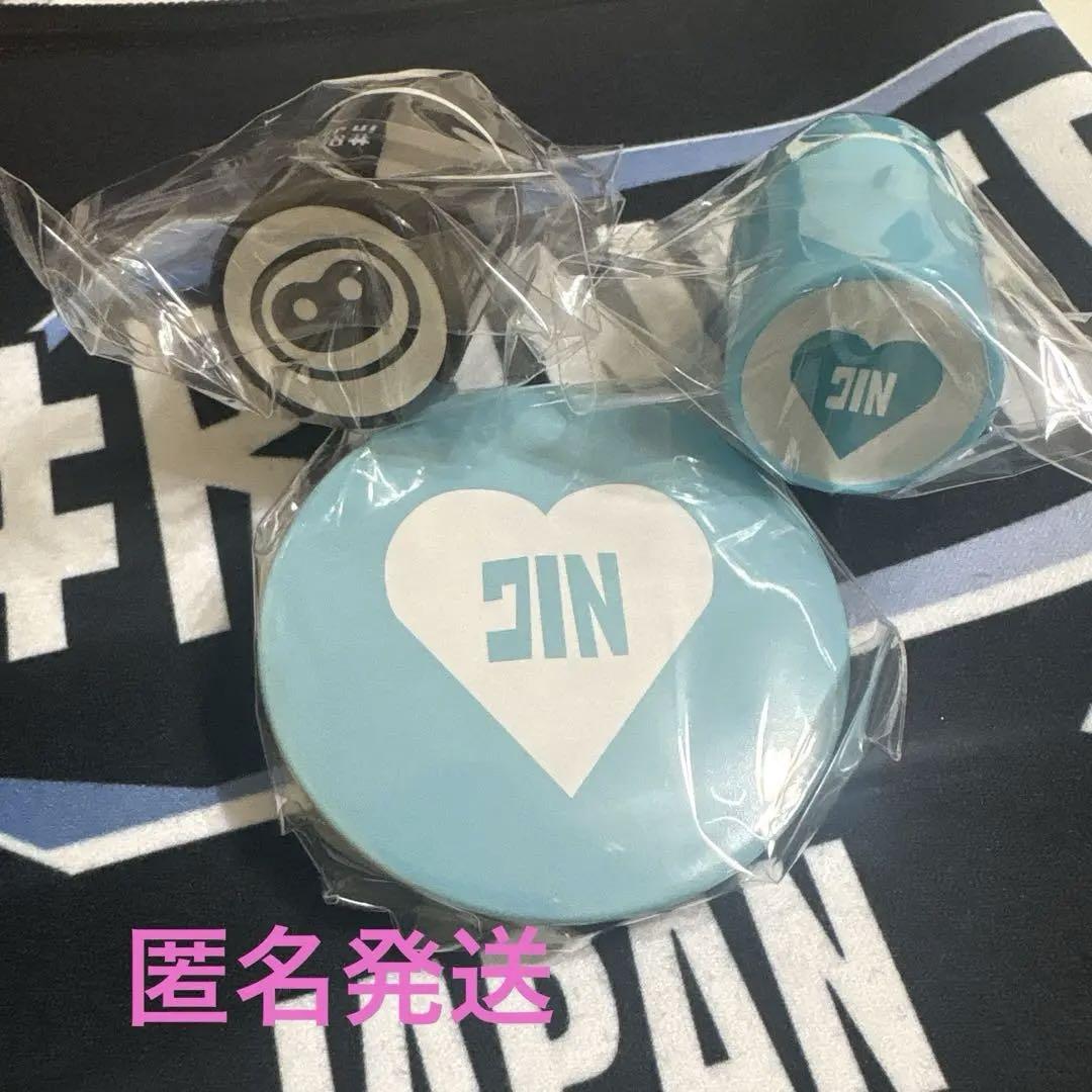 BTS ジン 缶バッジセット LOGO 韓国 RUNSEOKJIN 刺繍 コヤン BTS JIN RUNSEOKJIN JAPAN カプセルトイ 缶バッジ - メルカリ