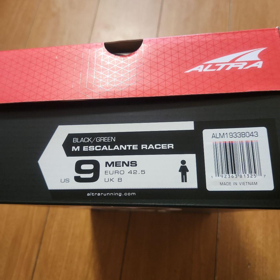 ALTRA ESCALANTE RACER Black/green 新品未使用 画像3