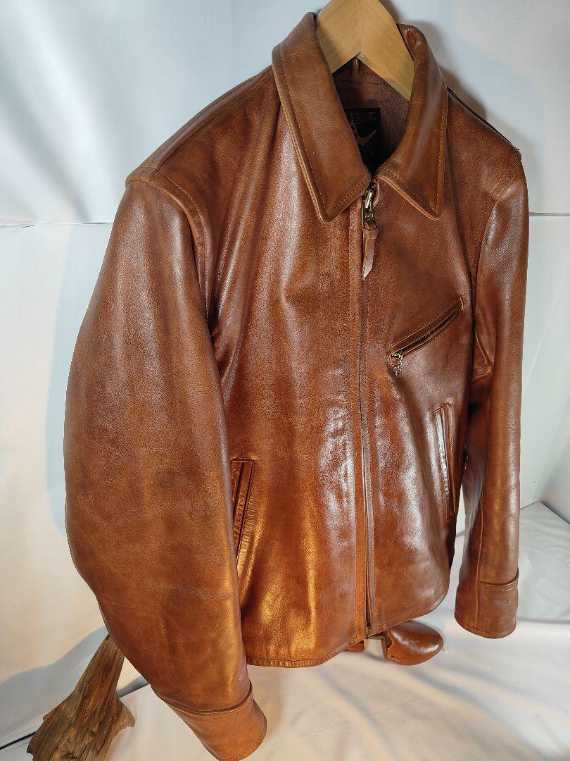 【美品】B-McCOY'S ビィマッコイズ　高級ライダーズジャケット　正規品本革