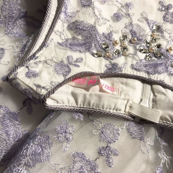 120cm ♡メゾピアノ♡ 花柄刺しゅうワンピース ドレス