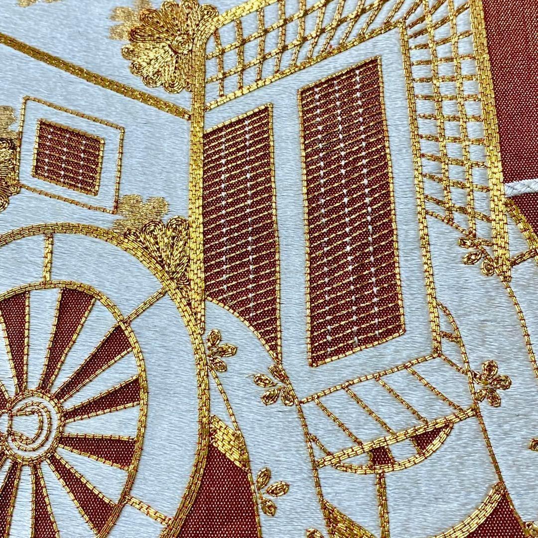 金狛刺繍 金通し刺繍