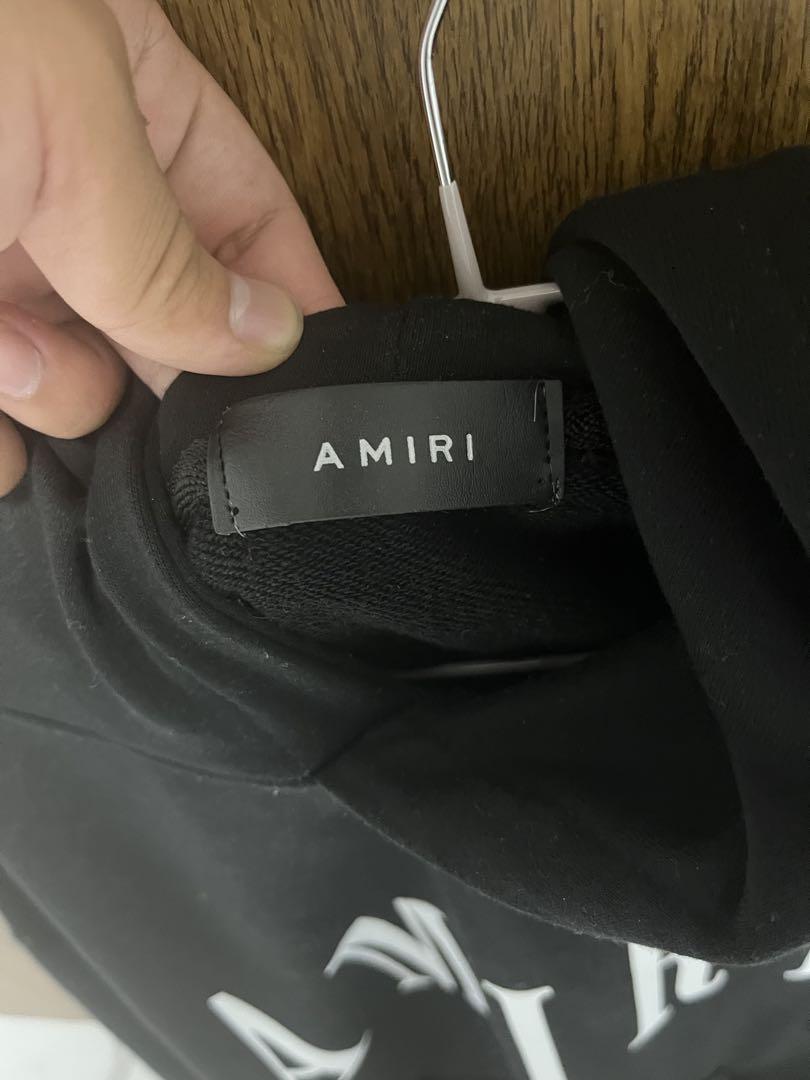 大人気 AMIRI  バックプリント フーディ ブラック AMIRI(アミリ) パーカー・フーディ(メンズ) - 海外通販のBUYMA