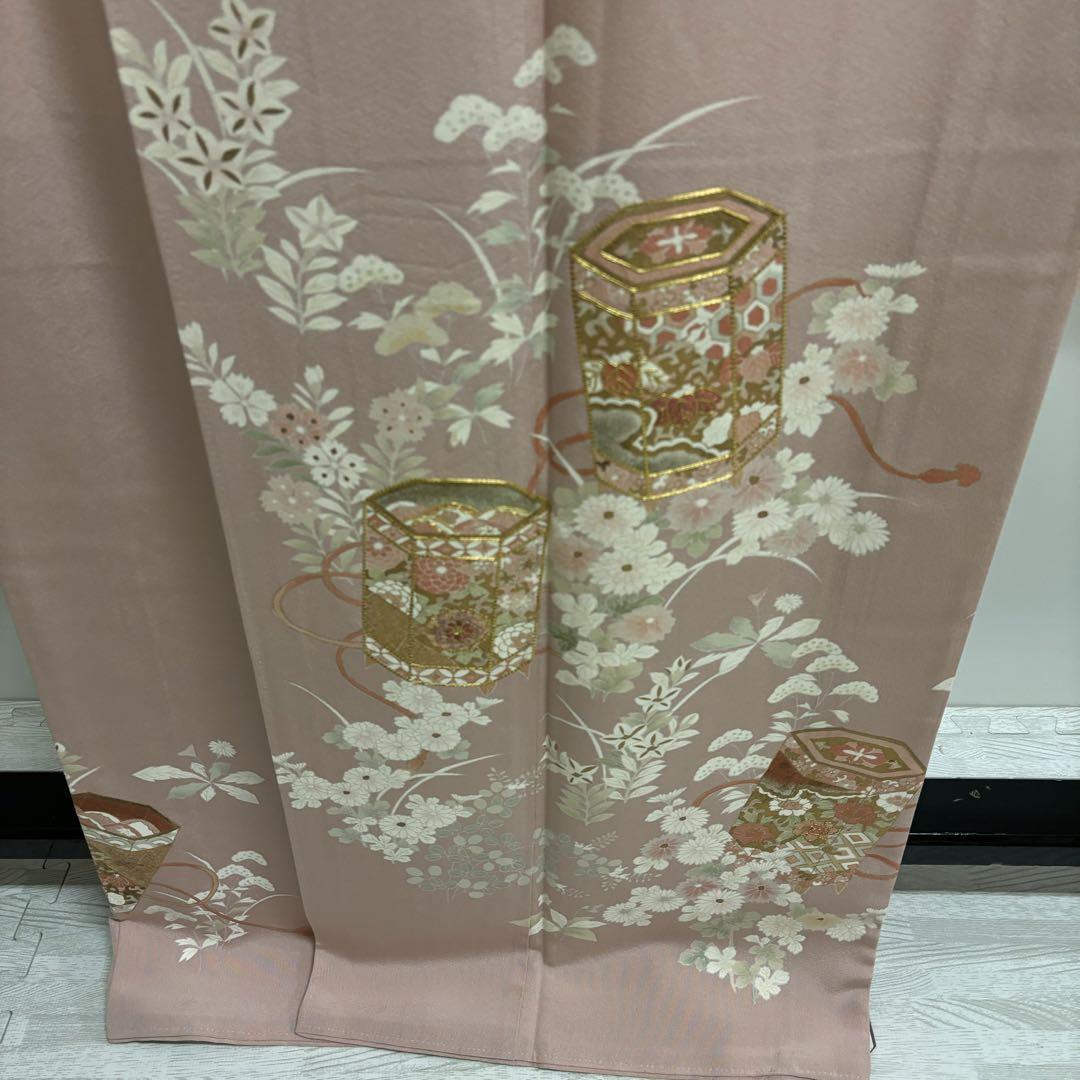 ACCO　AK-3730  色留袖 金彩 裄70 友禅 金駒刺繍 5つ紋