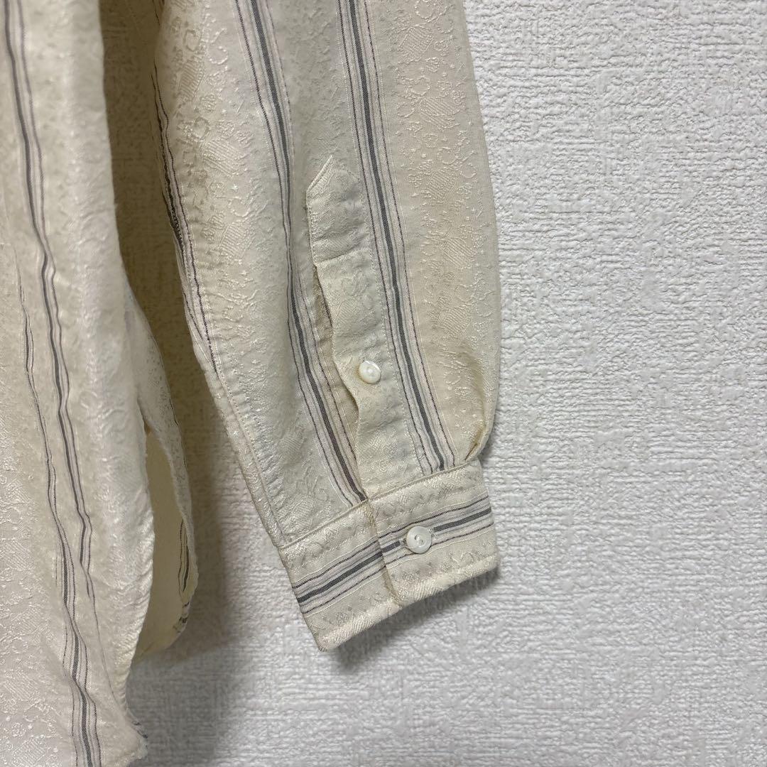 ポロラルフローレン　刺繍　バンドカラー　長袖シャツ