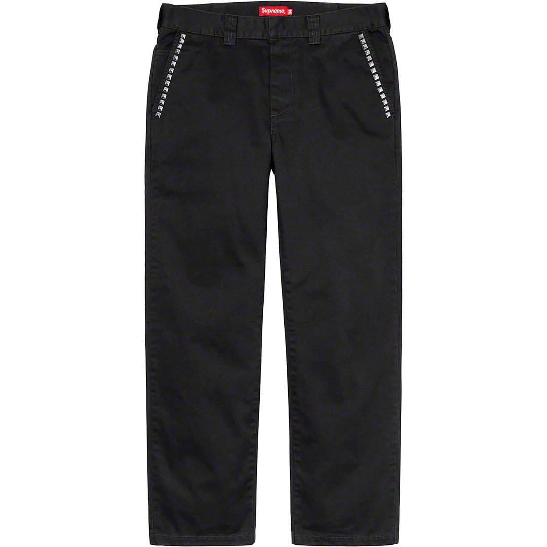 20AW Supreme Studded Work Pant 30 黒