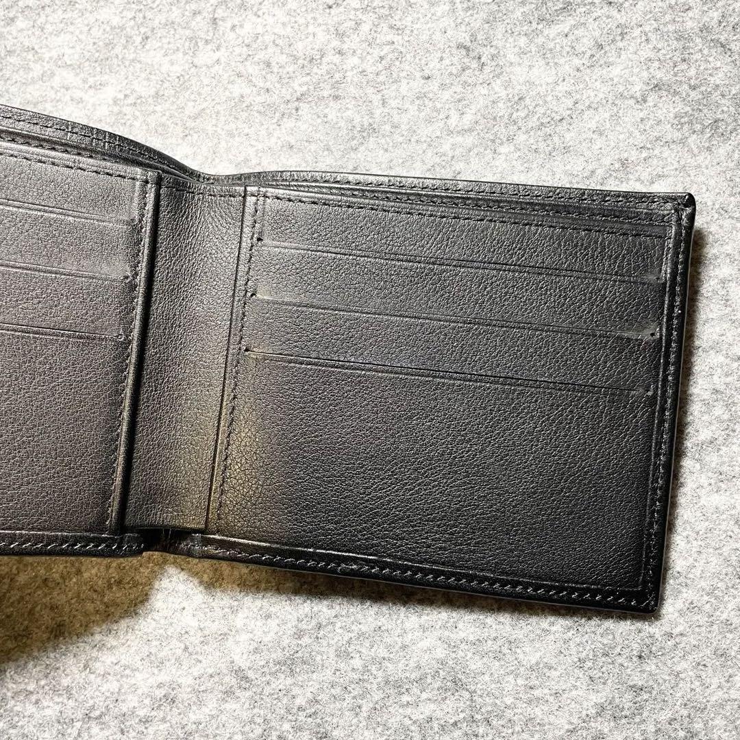 【未使用級】　Cartier 二つ折り財布　ハッピーバースデー　レザー　ブラック