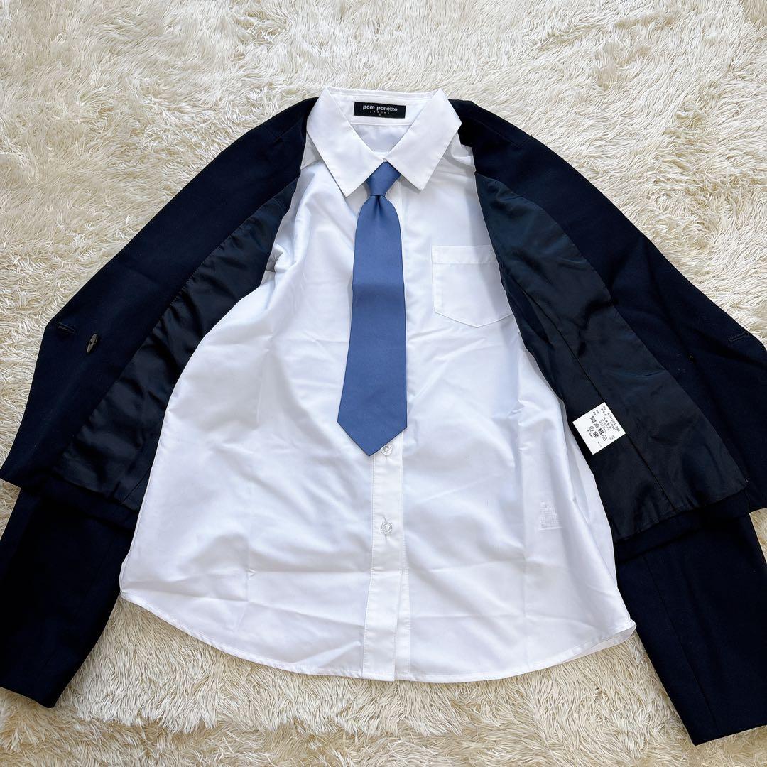 ポンポネット 160cm フォーマルスーツ 卒服　入学式 濃紺 お受験　発表会 ポンポネット 160cm フォーマルスーツ 卒服 入学式 濃紺 お受験 発表会