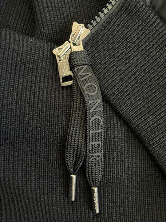 新品. MONCLER CARDIGAN 確実正規品 ネイビー S_画像1