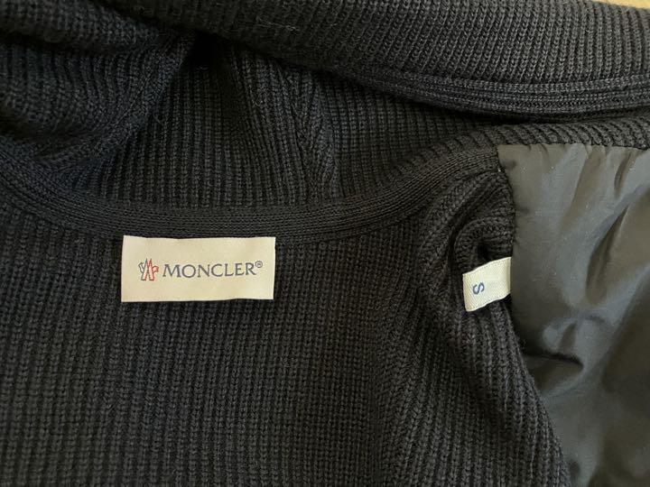 新品. MONCLER CARDIGAN 確実正規品 ネイビー S_画像1