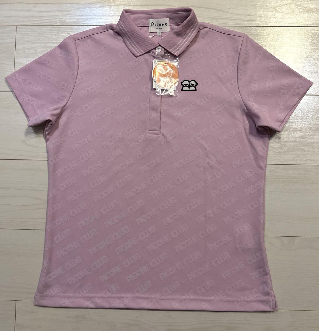 Picone CLUBピッコーネ　クラブ　レディース 半袖ポロシャツ　総柄　M