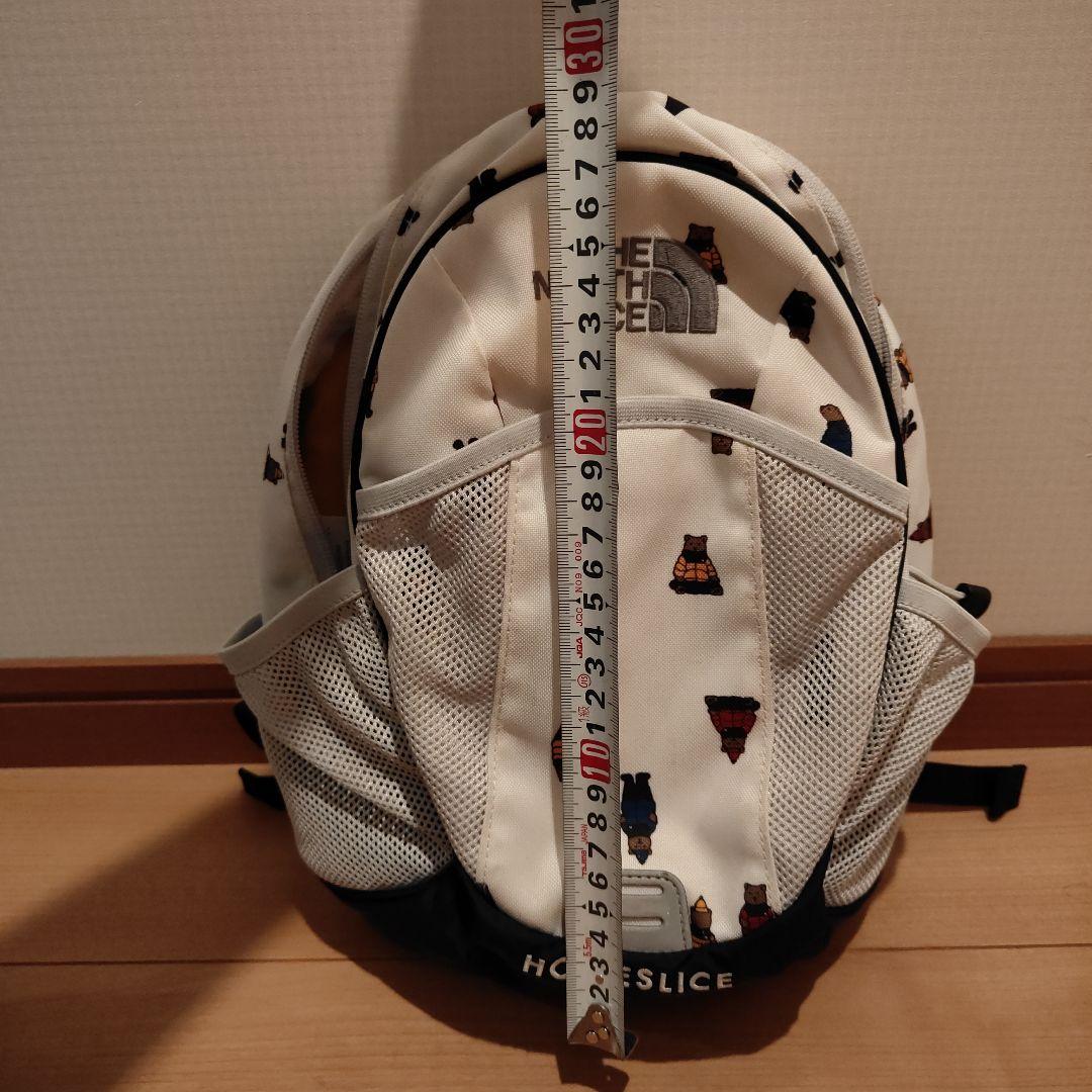 THE NORTH FACE キッズリュック　ホワイト　ベア柄