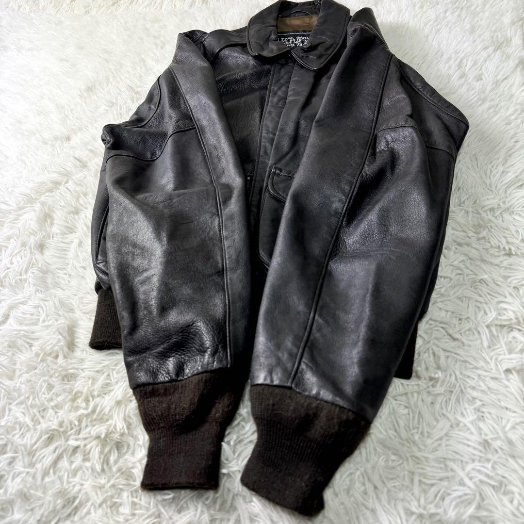 美品/希少✨schott フライトジャケット　A-2 230 ブラウン　40