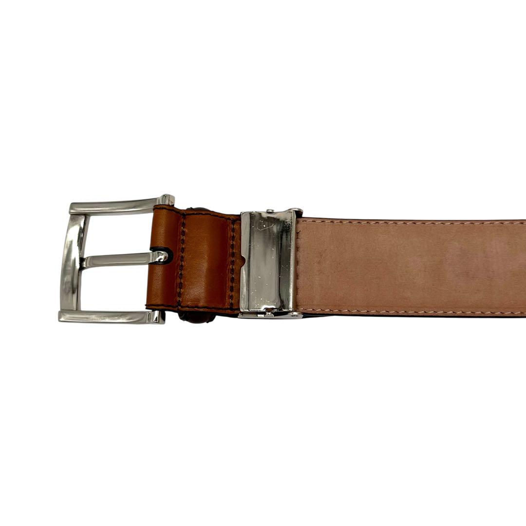 マグナーニ　ライトブラウン　レザー ベルト 極美品〉MAGNANNI マグナーニ レザーベルトライトブラウン