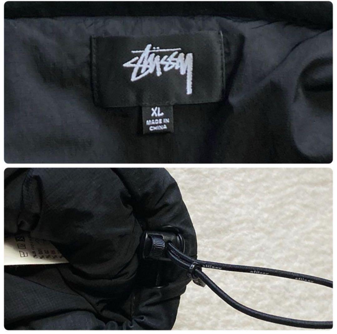 stussy RIPSTOP DOWN PUFFER JACKET【XL】黒