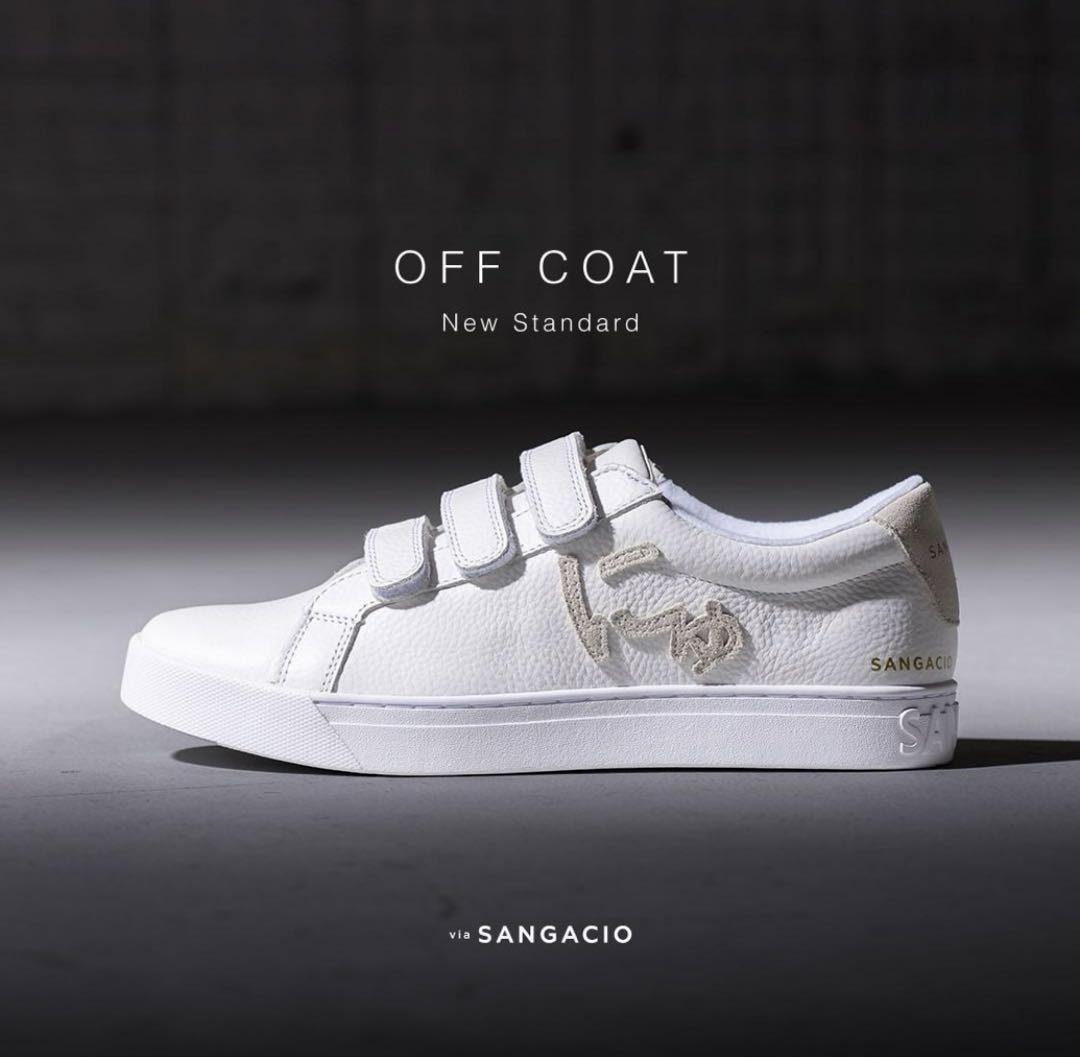 SANGACIO OFF COAT ホワイト スニーカー