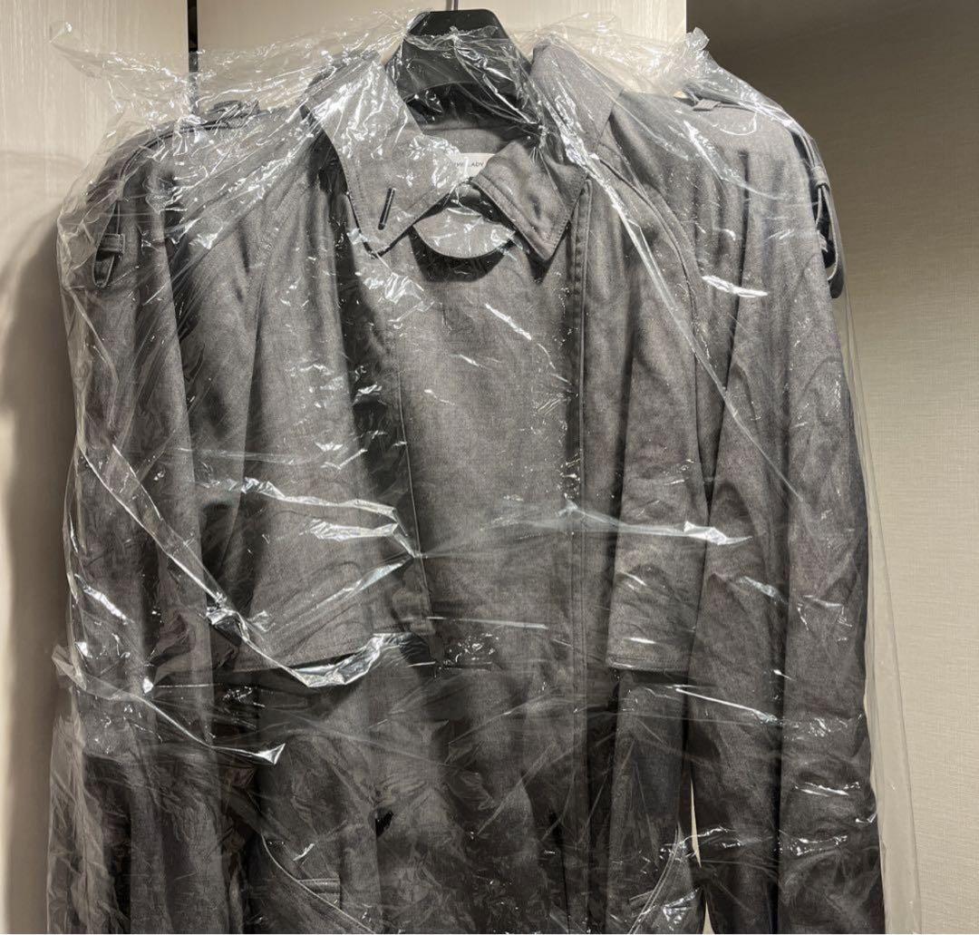【最安値】 wide trench coat グレー