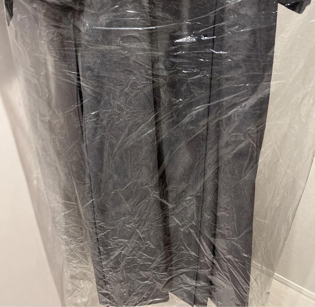 【最安値】 wide trench coat グレー