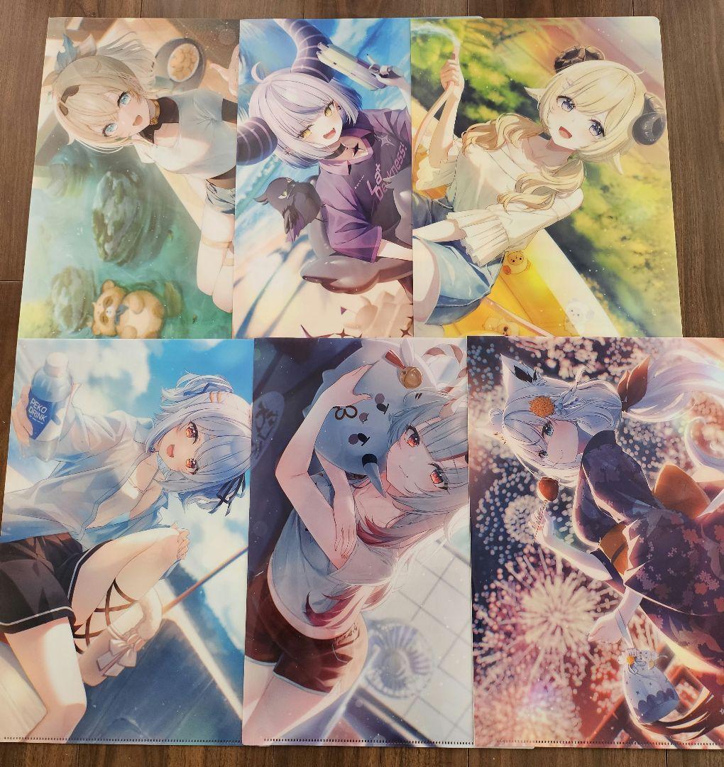 新品 Anideal×ホロライブ アニディール クリアファイル全6種 全6枚 2024年再販】hololive×Anideal クリアファイル
