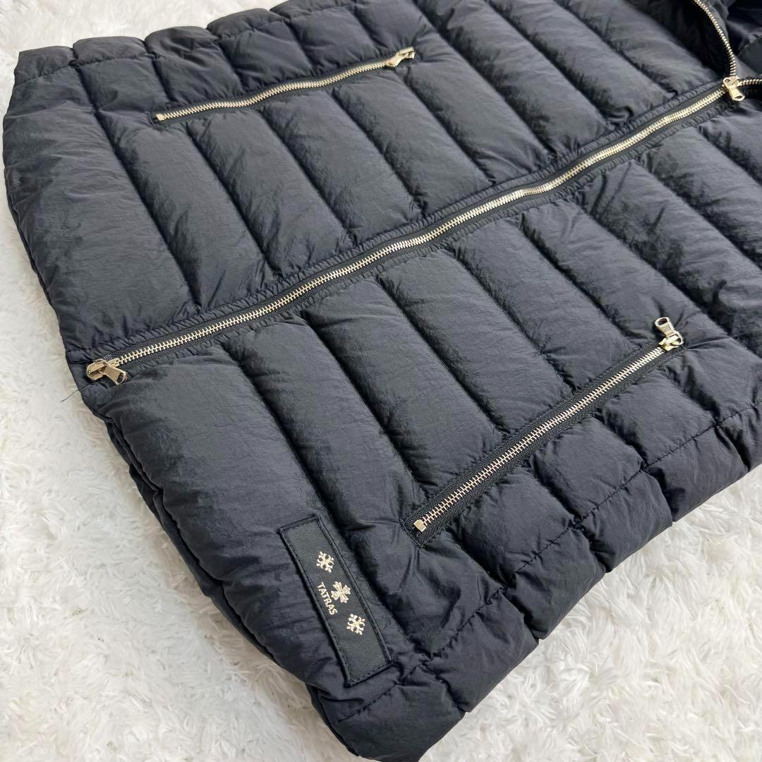 極美品✨タトラス 近年モデル オルシエラ ダウン ベスト ファー ブラック M