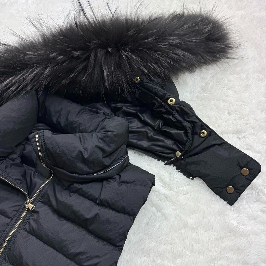 極美品✨タトラス 近年モデル オルシエラ ダウン ベスト ファー ブラック M