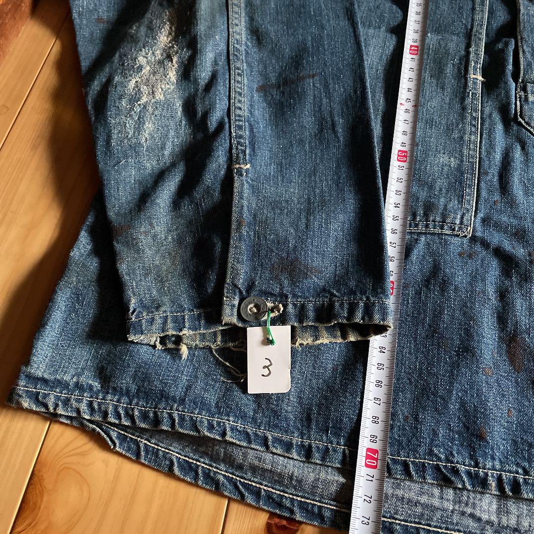 中古】 ③ プリズナー デニムプルオーバージャケット US.ARMY 30's - カバーオール - labelians.fr 中古】 ③ プリズナー デニムプルオーバージャケット US.ARMY 30's - カバーオール - labelians.fr