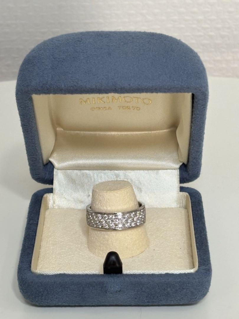 本日限定お値下げ　MIKIMOTO ホワイトゴールド　パール　ダイヤモンドリング MIKIMOTO ミキモト パール 真珠 ダイヤモンド リング・指輪 K18