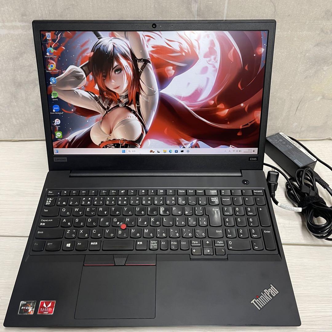 ThinkPad E595Ryzen5 3500U 8GB SSD256GB 画像2