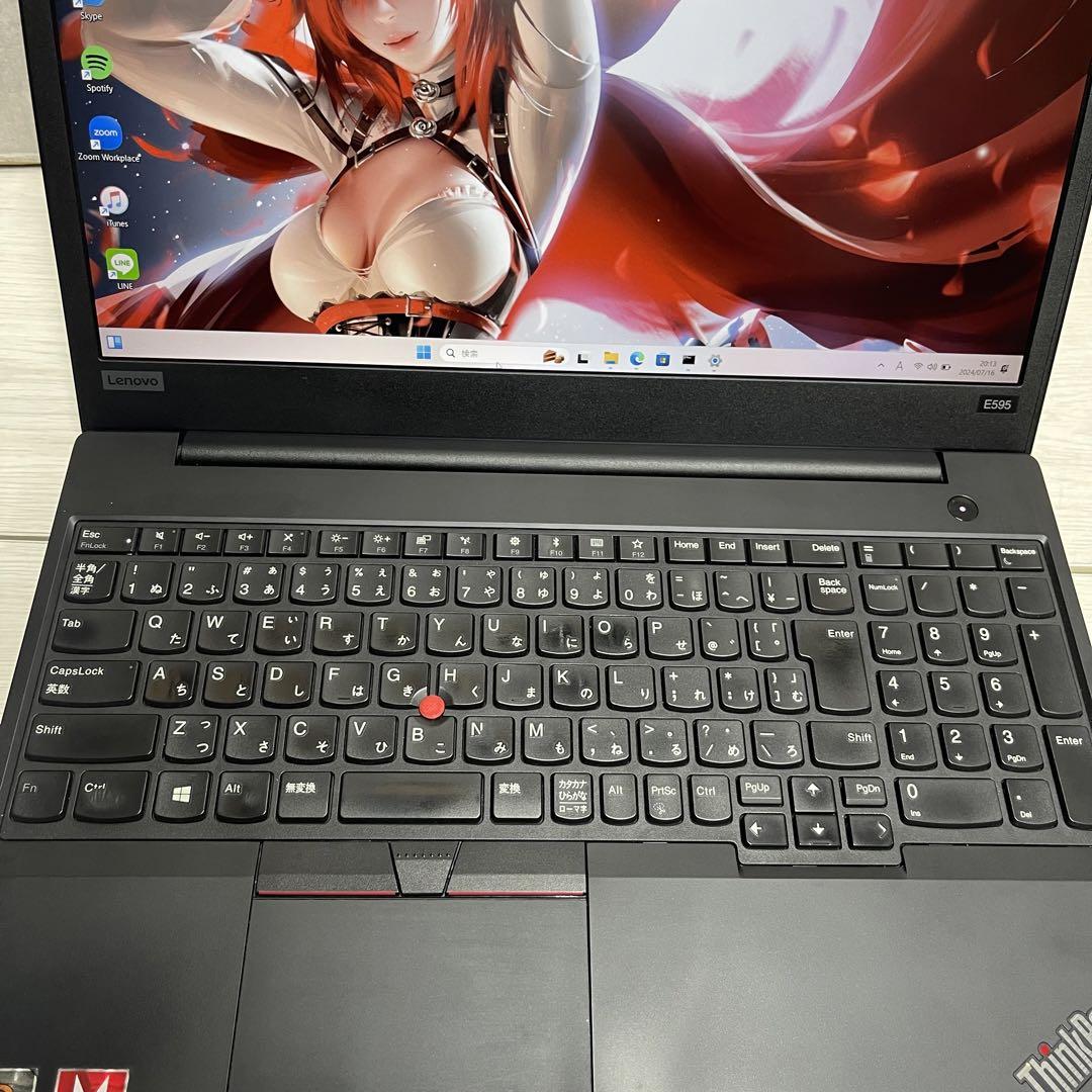 ThinkPad E595Ryzen5 3500U 8GB SSD256GB 画像5