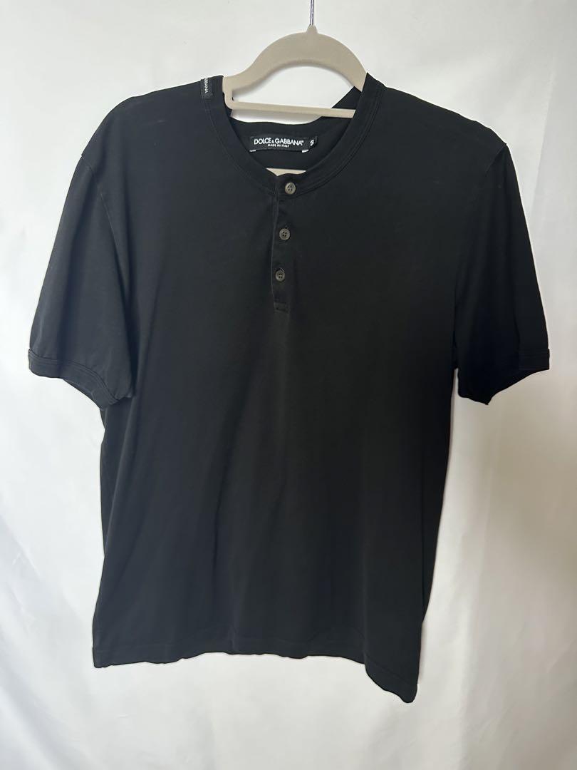 【Dolce & Gabbana】シルク ヘンリー Tシャツ DOLCE&GABBANA】キャットプリント シルク シャツ 半袖 メンズ