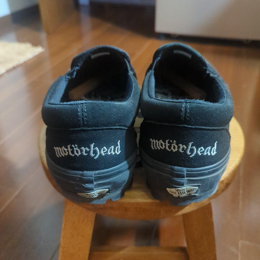 motörhead ブラック スリッポン　vans 26.5