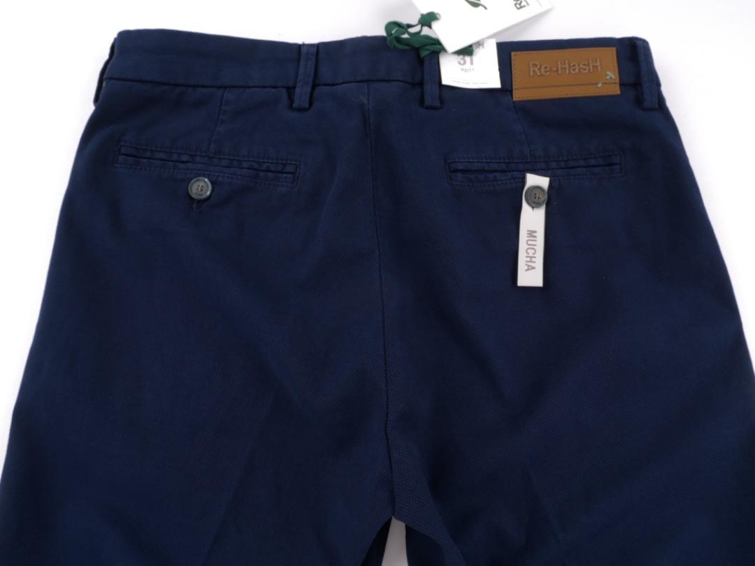 Re-HasH◆Made In Italy◆31◆ネイビー ストレッチ パンツ