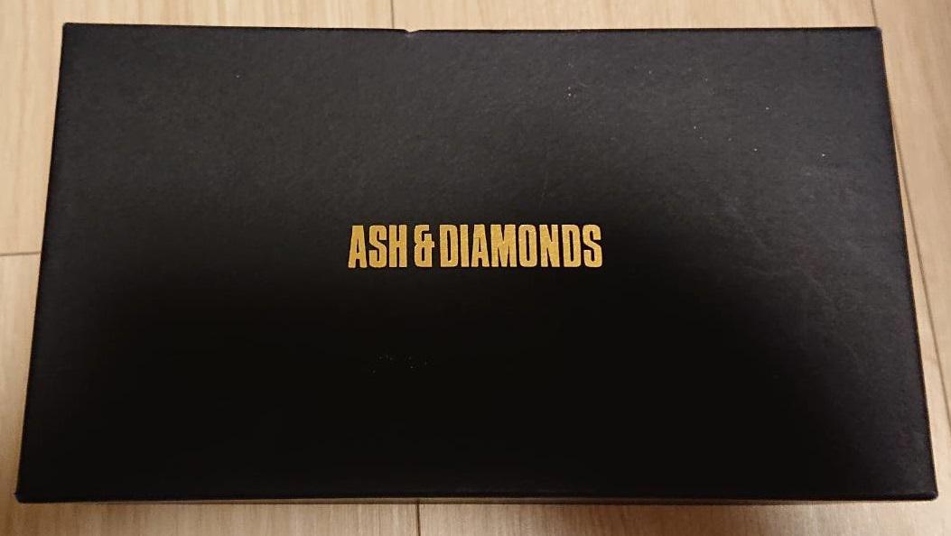 未使用ASH＆DIAMONDSアッシュアンドダイアモンド長財布 本革黒