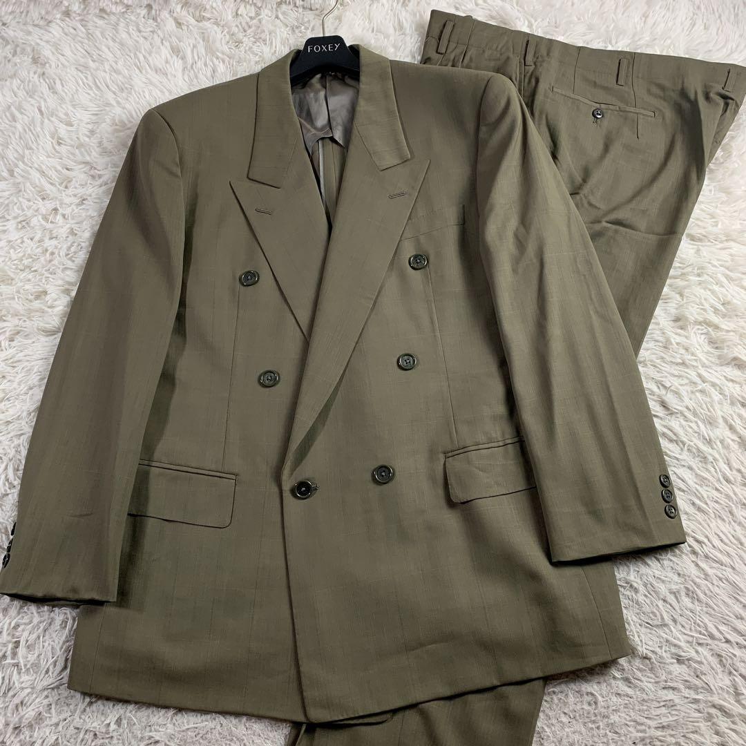 kekoman 美品】エルメネジルドゼニア　セットアップ　スーツ　ダブル 美品】Ermenegildo Zegna ダブルスーツセットアップ ビンテージ