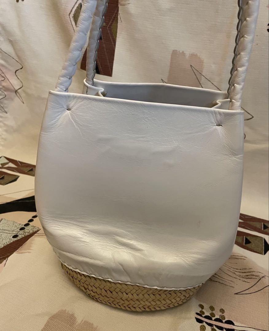 USED ワランワヤンWARANGWAYAN ノスノスS WHITE かごバッグ