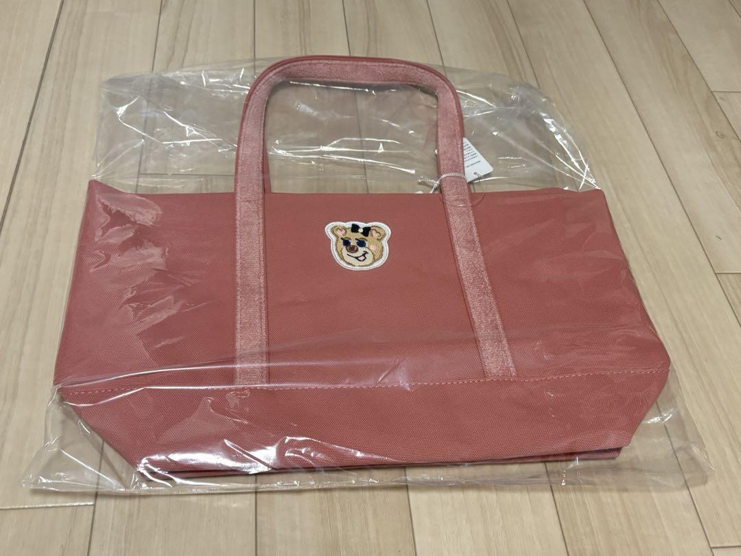 【新品・未開封】オールドテディガール ワッペントートバッグ ピンク(大) 新品・未開封】オールドテディガール ワッペントートバッグ