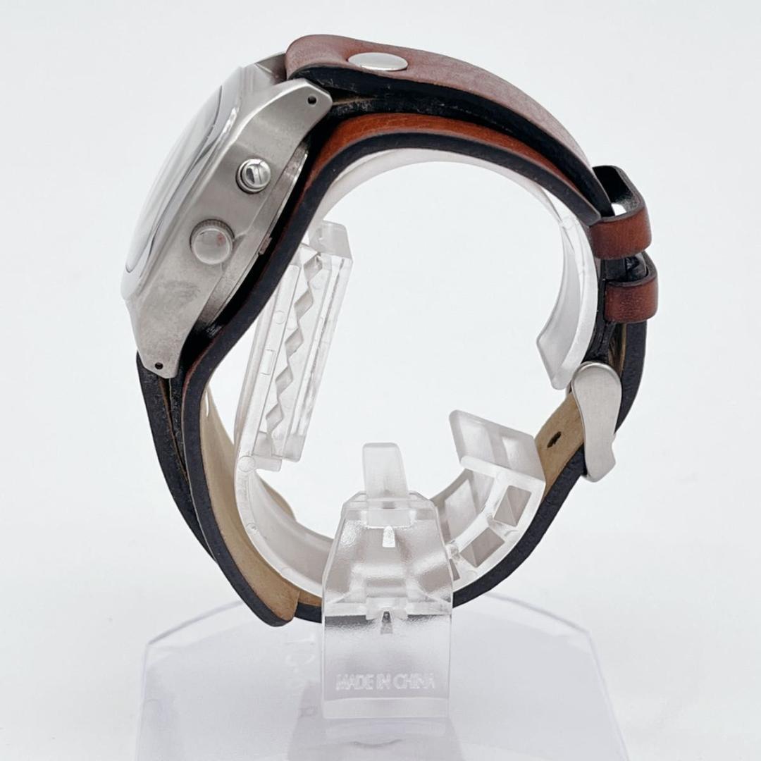 人気・稼働品 FOSSIL Big Tic レザーベルト y2k ユニセックス
