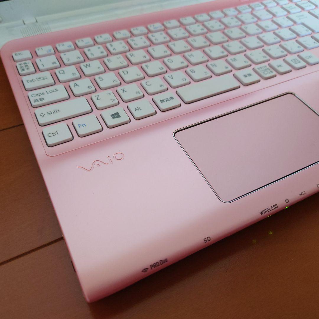 美品❤かわいいピンクのSONY VAIO❤初心者でも安心！初期設定済みノートPC
