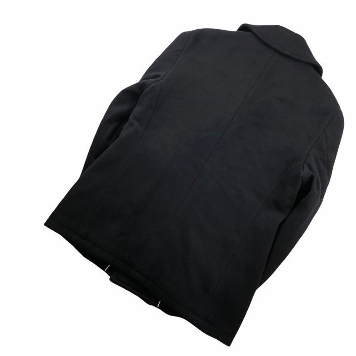 定価約4万 美品 BLUE BLUE ブルーブルー カシミヤ混ピーコート 2/M