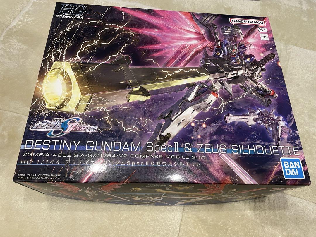 新品未開封品HG 1/144 デスティニーガンダムSpecII&ゼウスシルエット
