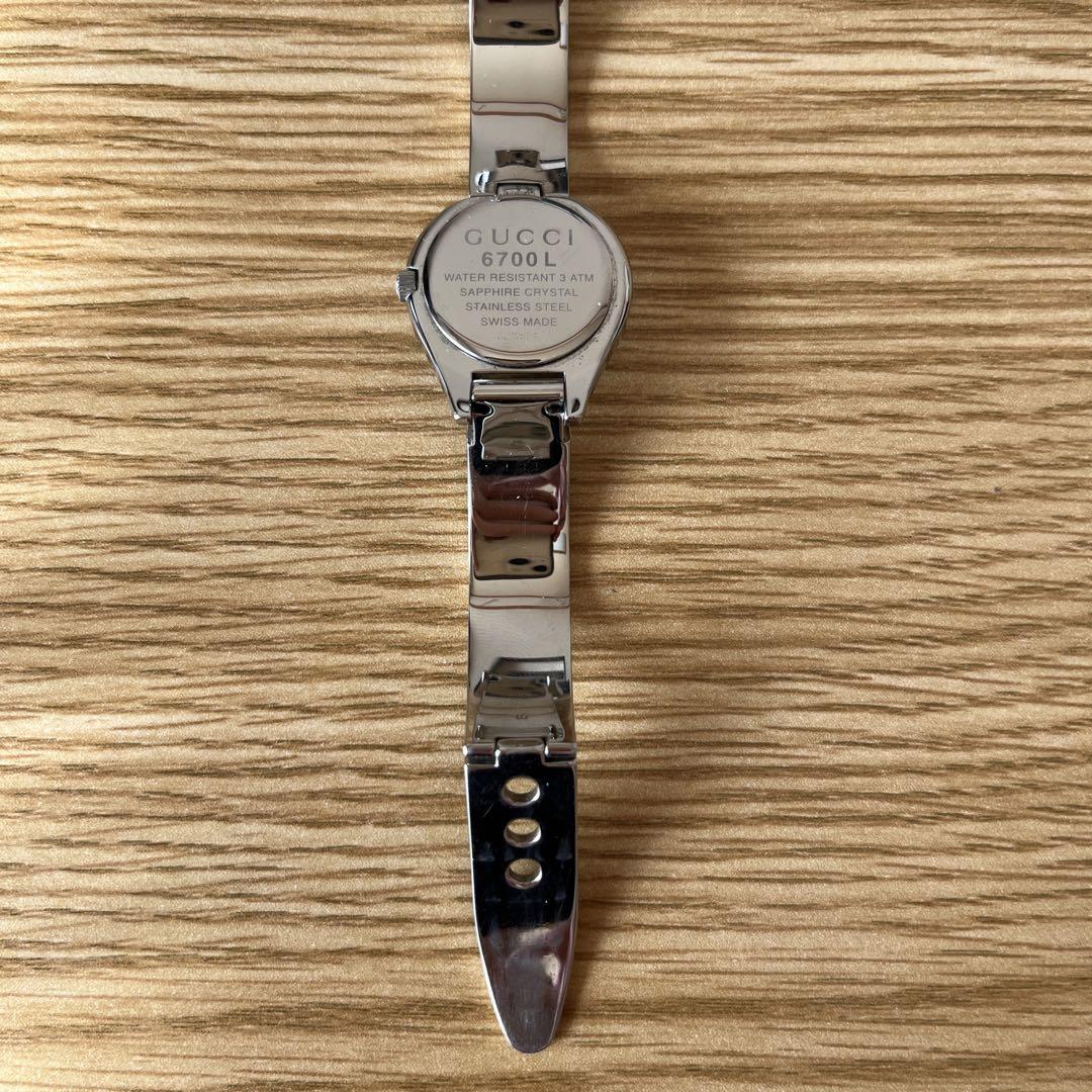 【迅速発送】GUCCI 腕時計 シルバー/ブラック 6700L