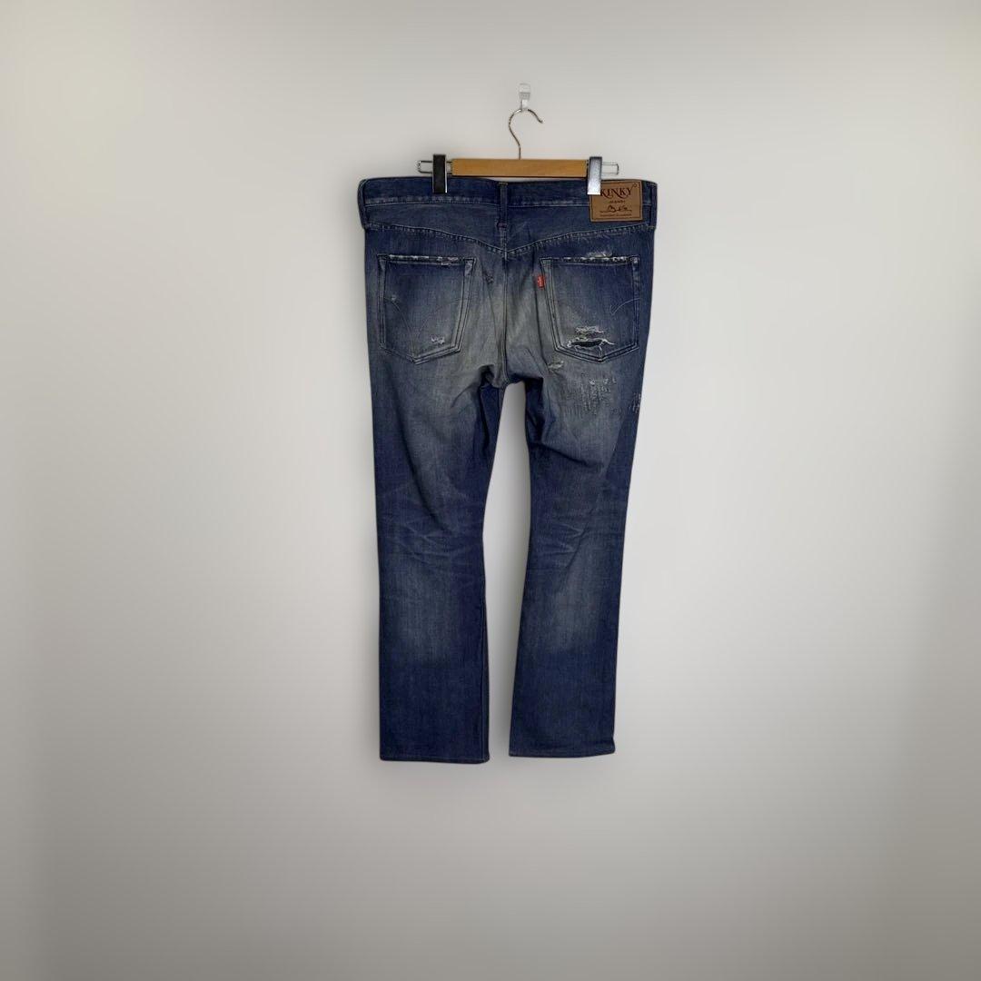 S00197 HYSTERIC ヒステリックグラマー ダメージ加工デニム ブルー S00197 HYSTERIC ヒステリックグラマー ダメージ加工デニム ブルー