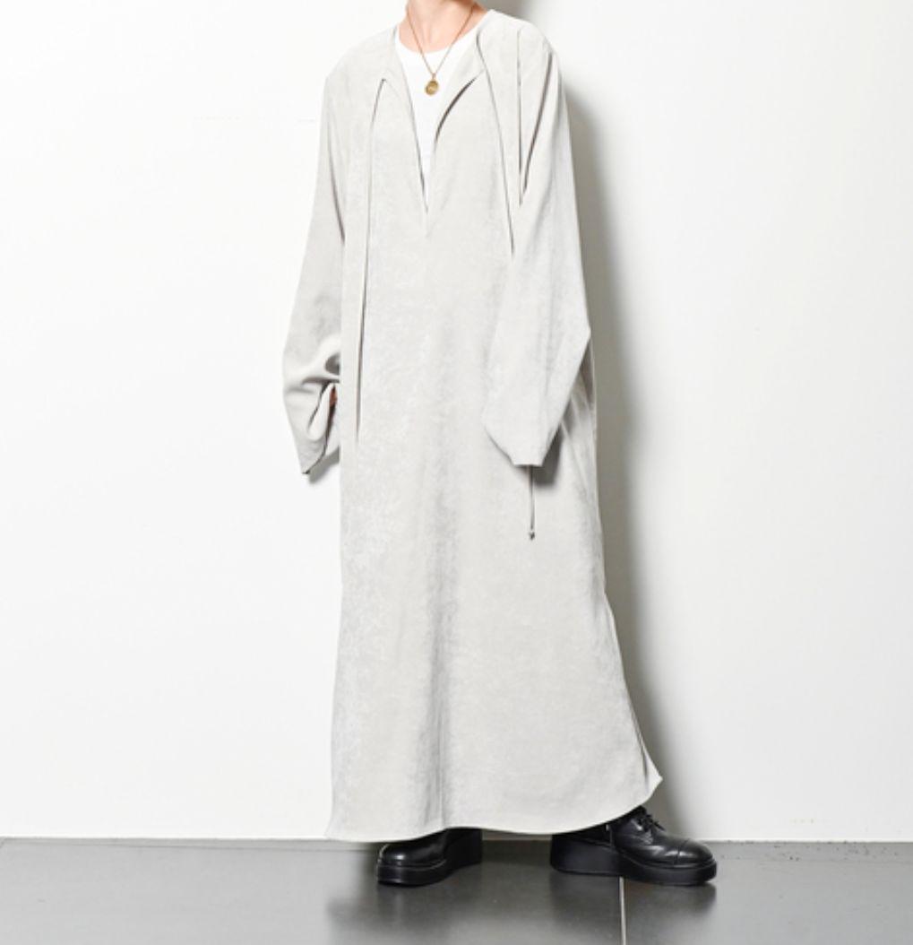 冬の大バーゲン CITYSHOP ベルベットカフタンドレス グレーS CITYSHOP