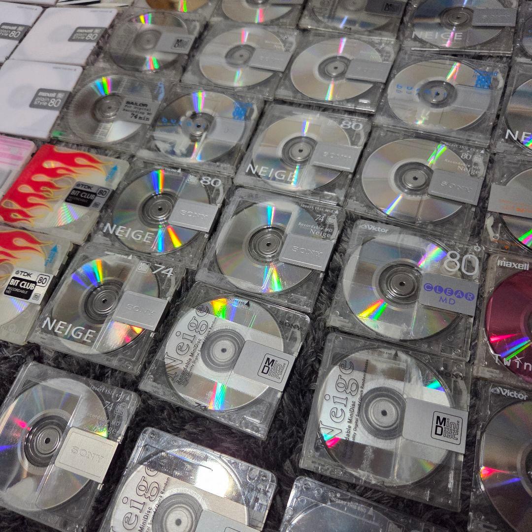 大量のMDディスク 300枚　初期化済み