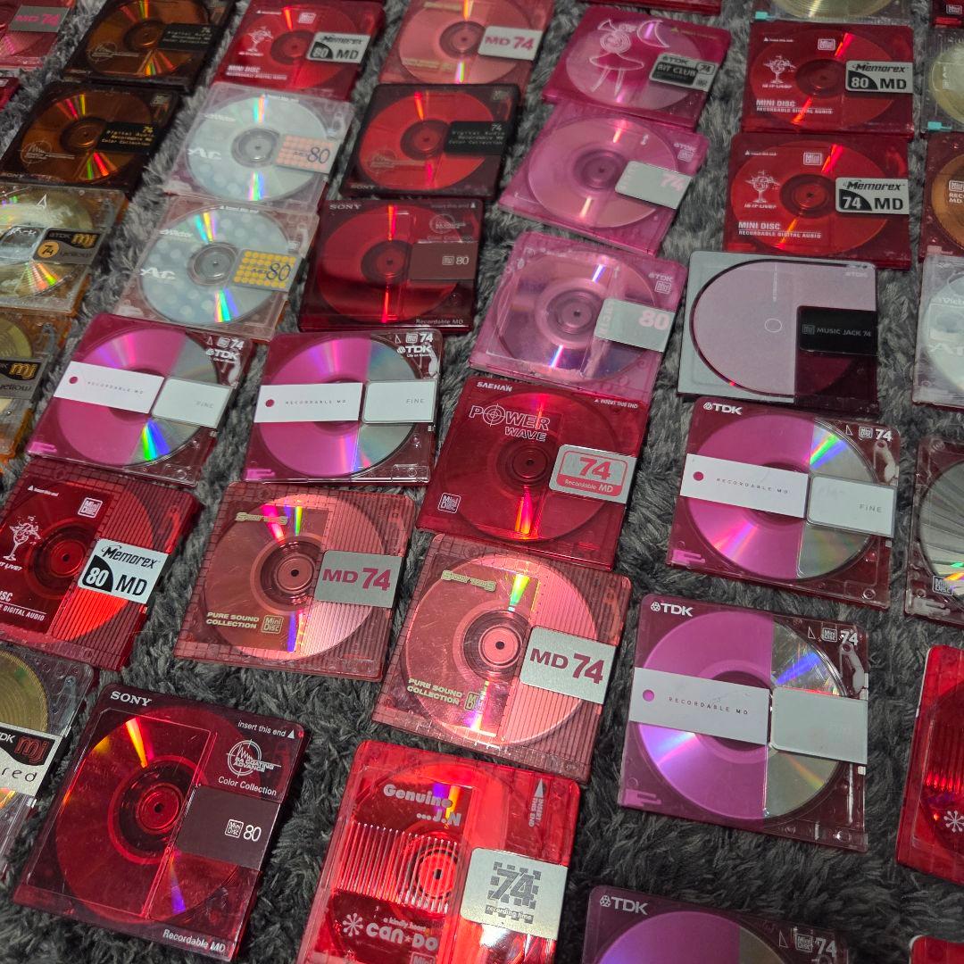 大量のMDディスク 300枚　初期化済み