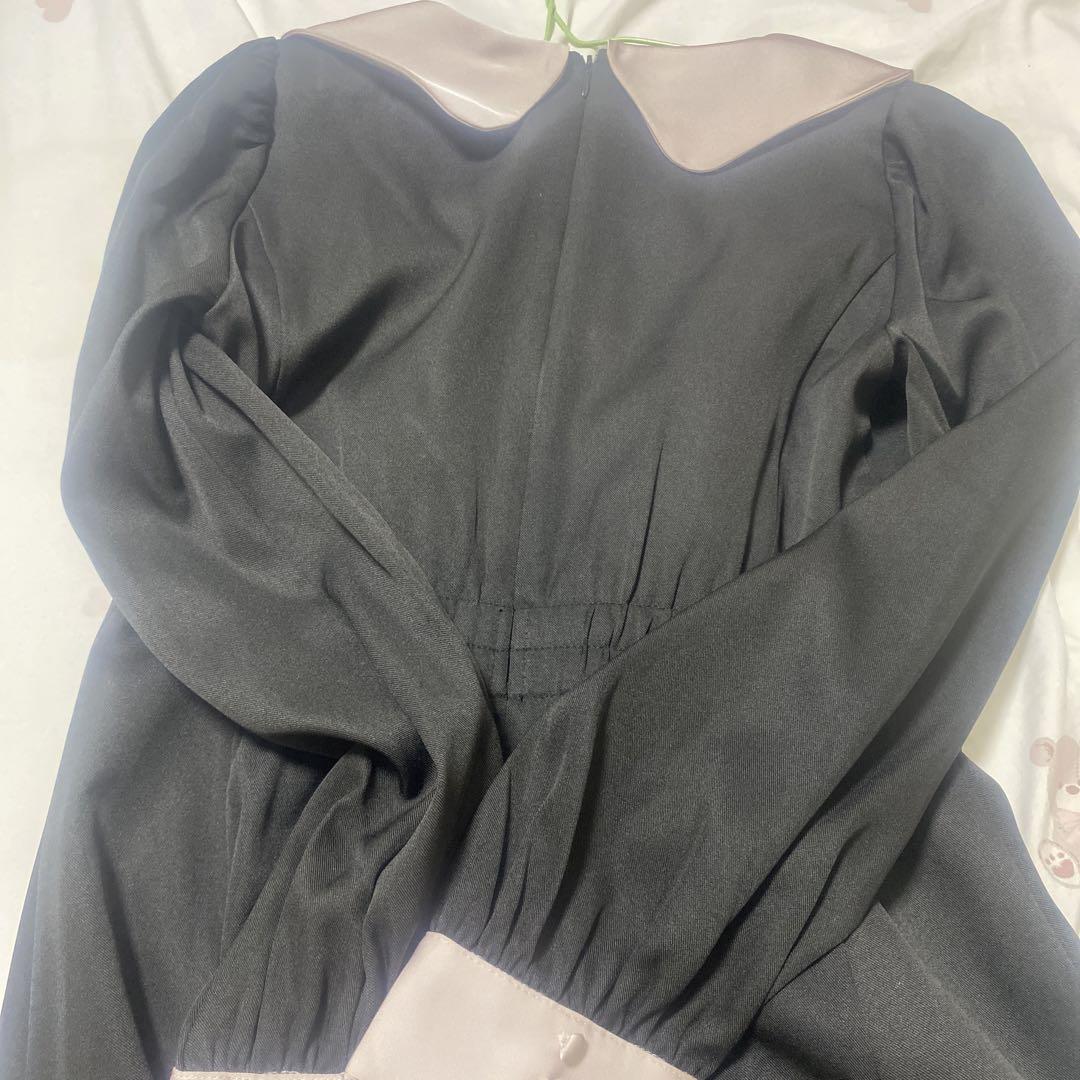 pium♡バレンタイン　フリルエプロンワンピース