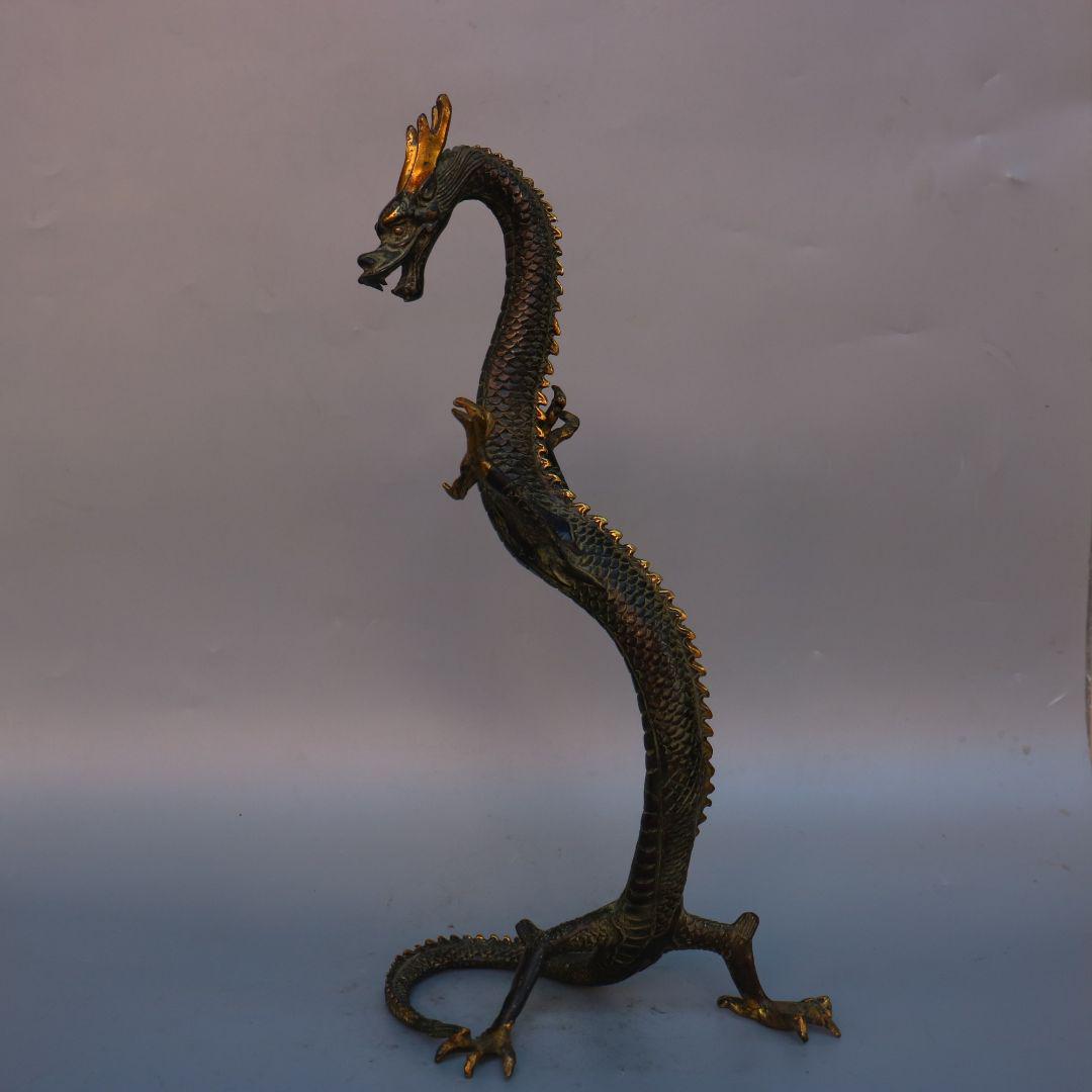 神竜  銅細工 銅器  重厚 極細工 装飾品 工芸品 美術品 置物