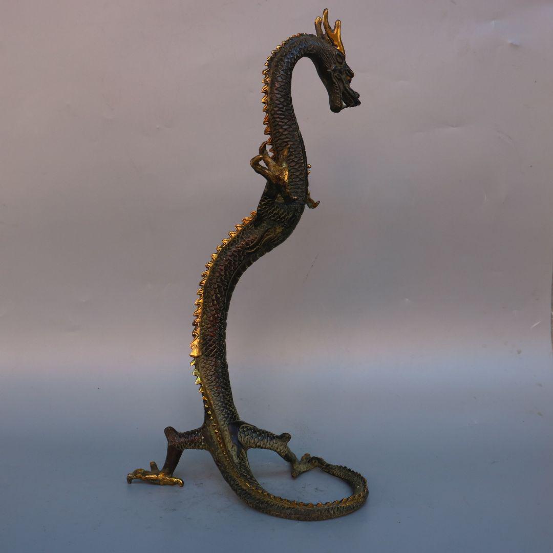 神竜  銅細工 銅器  重厚 極細工 装飾品 工芸品 美術品 置物