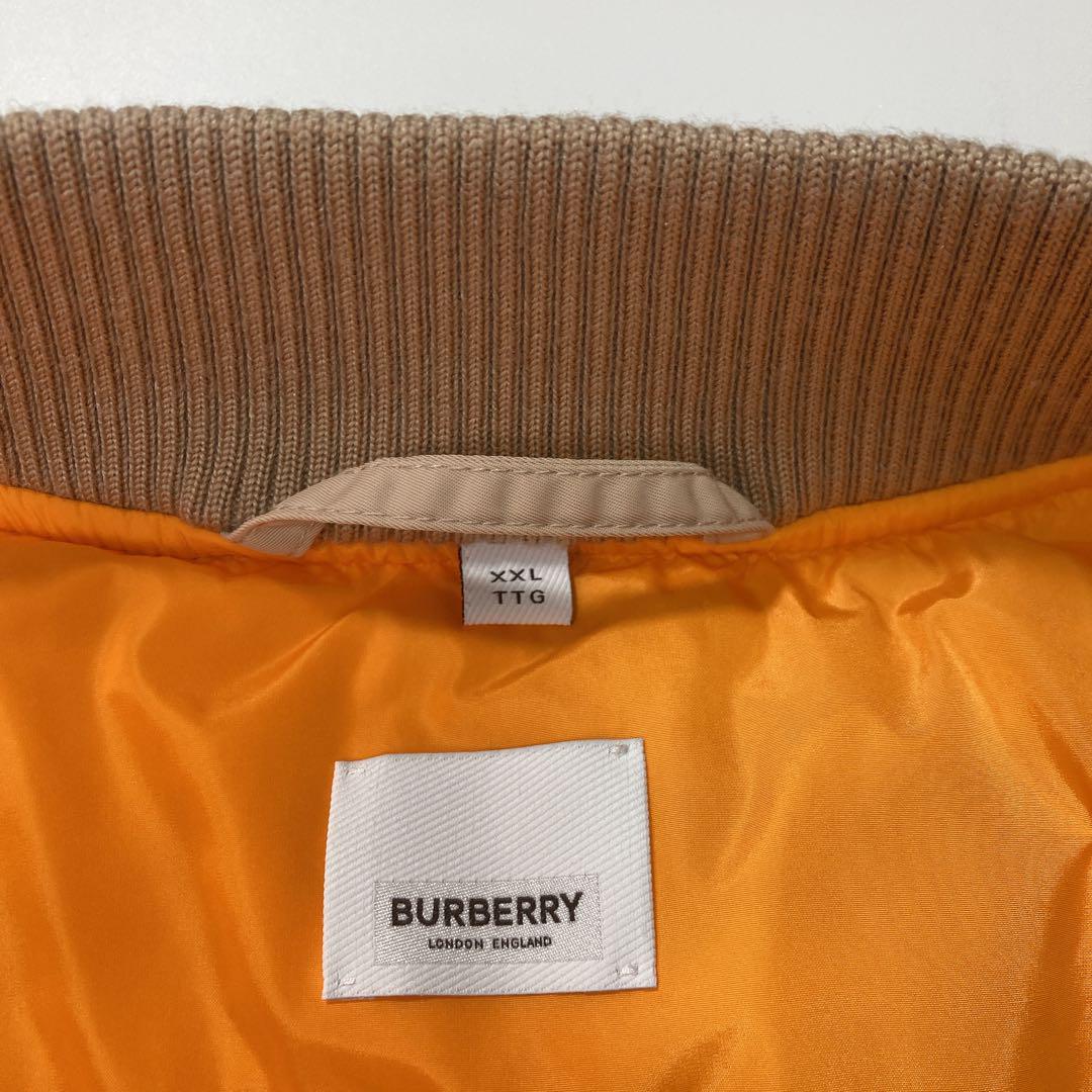 BURBERRY バックロゴプリント MA-1 ボンバージャケット XXL